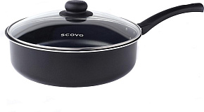 SCOVO RC021 Consul а/пр 26см стекл/кр Сотейник