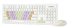 SMARTBUY (SBC-218346AG-W) цветные клавиши Клавиатура+мышь