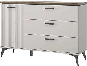 АНРЭКС VINATI Тумба 1D3S Цвет ПЕРСИДСКИЙ ЖЕМЧУГ/АМАРОК (3 уп.) Корпусная мебель