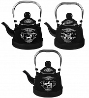 VETTA Ранчо Чайник эмалированный 1,1 л, 3 дизайна, индукция 894-484 Чайник эмалированный