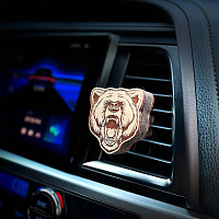 AROMA BAR дефлектор на магните "Медведь рычит" коричнево-белый 49332 Ароматизатор