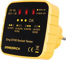 ERMENRICH Zing ST30 81725 Тестер розеток