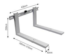 MD 3702 белый Кронштейн для СВЧ