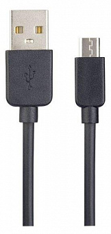 PERFEO (U4006) USB A вилка - Micro USB вилка, 2.4A, черный, длина 1 м., Micro ONE Кабель