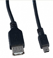 PERFEO (U4201) USB2.0 A розетка - MINI USB 5P вилка 0.5 м Кабель, переходник