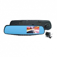 SHO-ME SFHD-700 (зеркало 3,5" , 2 камеры) Видеорегистратор