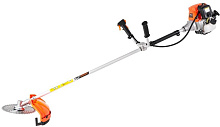 MAXPILER Триммер бензиновый MGT-38-4T (1,7л.с, 38 см³, 4-т, бак 0.95л, Ø440мм, диск, леска, ремень)
