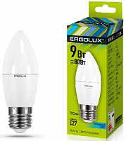 ERGOLUX (13171) LED-C35-9W-E27-4K Лампочка светодиодная