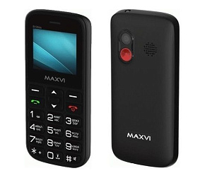 MAXVI B100ds Black Телефон мобильный