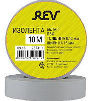 REV 28741 4 Изолента ПВХ 0,13х15мм Белая 10м DIY Изолента ПВХ