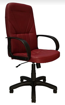 ЯрКресло Кресло Кр37 ТГ ПЛАСТ ЭКО8 (экокожа бордо) Кресло компьютерное