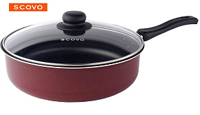 SCOVO СЭ-019 expert со стекл. крышкой д.26 см Сотейник