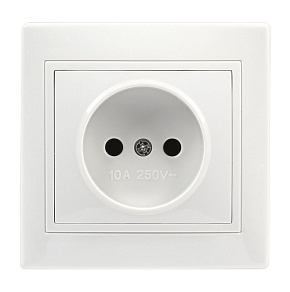SMARTBUY (SBE-01w-10-S2-N-c) Венера, 1-местная, белый Розетка
