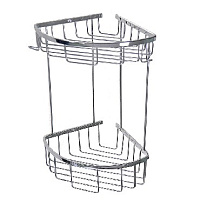 САНАКС 75250 Полочка угловая овальная двойная 18 см Полка