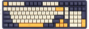 RITMIX RKB-602BL Dark Blue синий-оранжевый-бежевый