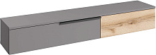 МЕБЕЛЬ-КОМПЛЕКС ЙОРК Тумба под ТВ навесная 2Я Серый шифер/Дуб Делано Модульная мебель
