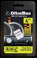 OLTRAMAX 4GB 50 белый [OM004GB-mini-50-W] USB флэш-накопитель