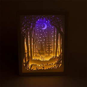 FUNRAY "Dream Forest",цвет:тепл.бел.+гол.,12LED,э/п АА*3шт(не в компл.),4,5В Гирлянда