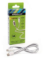 ERGOLUX (15098) ELX-CDC04-C01 Type C-Lightning 1,2м белый Кабель