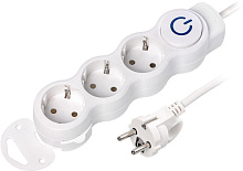 SMARTBUY (SBE-16-3-1.5m-ZS) 3 роз х 1,5 м - белый Удлинитель