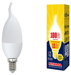 VOLPE (UL-00003817) LED-CW37-11W/WW/E14/FR/NR картон ЭЛЕКТРИКА