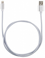 ENERGY Кабель ET-01 USB/Lightning, цвет - серебро (006371)
