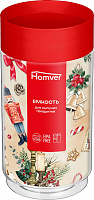 HOMVER Емкость для сыпучих продуктов 1л (красный) 223138106/03 Емкость для сыпучих продуктов
