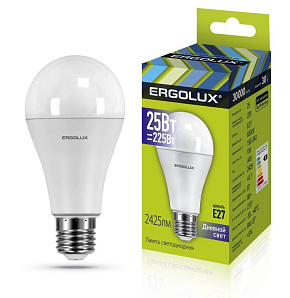 ERGOLUX (14228) LED-A65-25W-E27-6K Лампа светодиодная