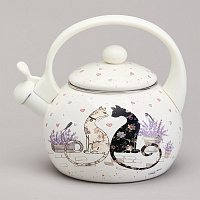 AGNESS 943-074 LAVENDER CATS 2,2л Чайник