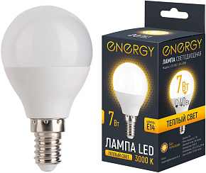 ENERGY LED G45-7-E14-3000 (109315) Лампа светодиодная