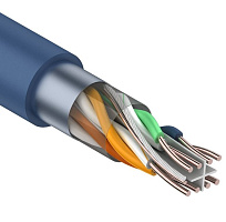 REXANT (01-0147) КАБЕЛЬ ВИТАЯ ПАРА F/UTP, КАТЕГОРИЯ 6, PVC, 4PR, 23AWG, ВНУТРЕННИЙ, СИНИЙ Витая пара