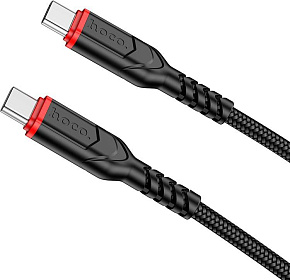 HOCO (6931474794147) X59 USB 3.0A 60W для Type-C Type-C Black 1 м Кабель