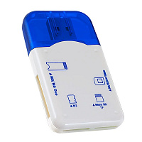 PERFEO (PF_4257) CARD READER (PF-VI-R010 BLUE) синий Карт-ридер