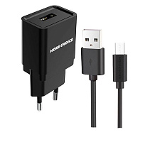 MORE CHOICE (4627151191621) NC33m СЗУ 1USB 1A micro USB Black 1m СЗУ