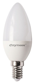 СПУТНИК LED C37 8W/6000K/E14 Светодиодная лампа