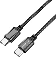 BOROFONE (6974443389067) BX87 нейлон 1м USB 3.0A PD 60W для Type-C Type-C Black 1 м Кабель