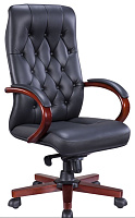 EVERPROF Monaco Wood Экокожа Черный Кресло компьютерное