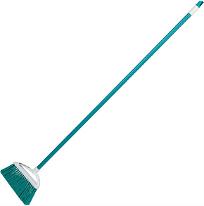 PALISAD HOME Щетка пластмасс. для подметания пола, премиум, 23 см, c черенком, 120 см, бирюзовая щетина, Home Palisad 935595