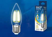 UNIEL (UL-00005187) LED-C35-9W/3000K/E27/CL/DIM GLA01TR Светодиодная лампа