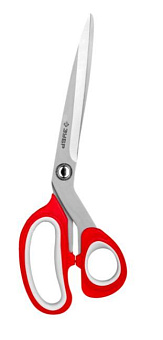 ЗУБР "Мастер" 40442-21 изогнутые хозяйственные, двухкомпонентные ручки, 200мм Ножницы