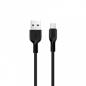 HOCO (6957531068884) X20 USB (m) - microUSB (m) 2.0m - черный Дата-кабель