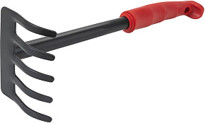 ЕГ (816) Black Грабли 5-ти зубые 30х6,5х8 черный Садовые грабли 5-ти зубые