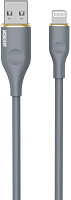 AKSBERRY (6900307860014) X162 Liquid silicone USB-A - Lightning, серый Кабель