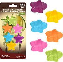 MULTIDOM Н-р 6 охладителей д/напитков "Звездочки" DH13-101 Н-р 6 охладителей д/напитков "Звездочки" 6цв. MULTIDOM Н-р 6 охладителей д/напитков "Звездо