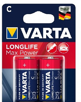 VARTA LR14 C BL2 MAX TECH ALKALINE 1.5V (4714) (4714101402) Элементы питания VARTA LR14 C BL2 MAX TECH ALKALINE 1.5V (4714) (4714101402)