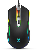 RAPOO V25S Black Мышь проводная