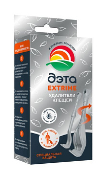 ДЭТА EXTRIME удалитель клещей для людей и животных набор /24 Защита от насекомых