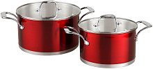POMIDORO POMI D'ORO PSS-640026 Prezioso Набор кастрюль 20см и 24см с крышками