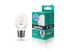 CAMELION (12030) LED5-G45/845/E27/4500K Лампа светодиодная
