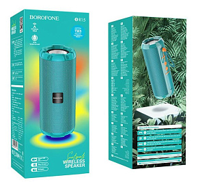 BOROFONE (6931474749918) BR15 бирюзовый Акустика портативная